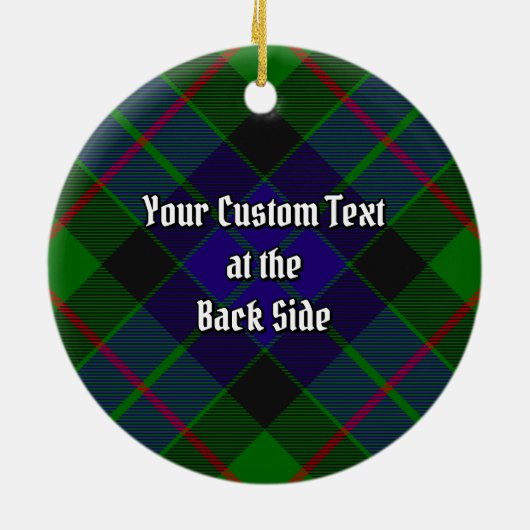 Clan Gunn Tartan Ceramic Ornament (Achterkant)