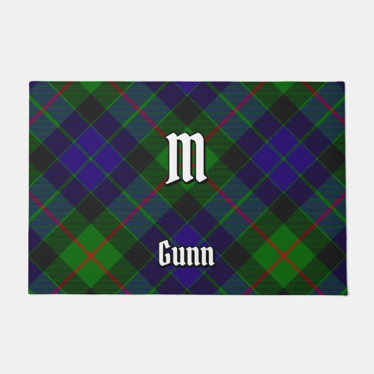 Clan Gunn Tartan Doormat Deurmat (Voorkant)