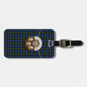 Clan Gunn Tartan en Sporran Bagagelabel (Voorkant horizontaal)