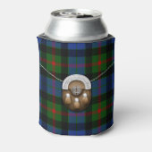 Clan Gunn Tartan en Sporran Blikjeskoeler (Blikje Achterkant)