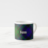 Clan Gunn Tartan Espresso Cup Kop (Voorkant rechts)