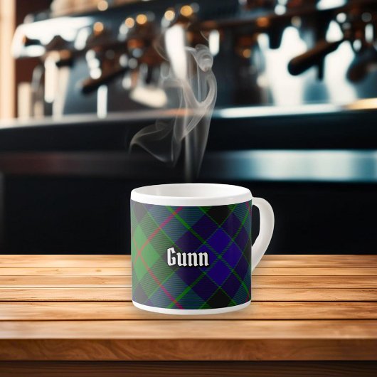 Clan Gunn Tartan Espresso Cup Kop