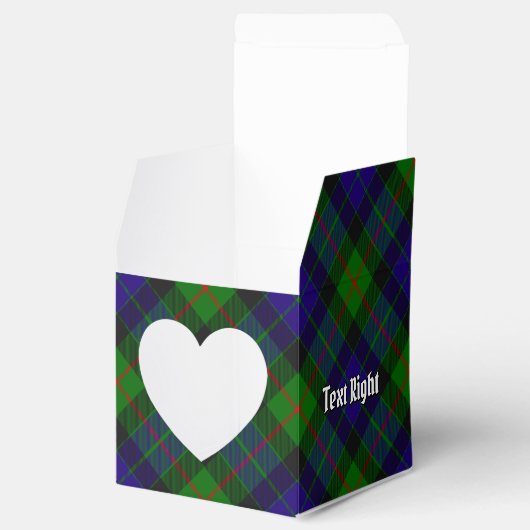 Clan Gunn Tartan Favor Box Bedankdoosjes (Geopend)