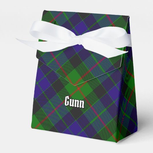 Clan Gunn Tartan Favor Box Bedankdoosjes (Voorkant Zijde)
