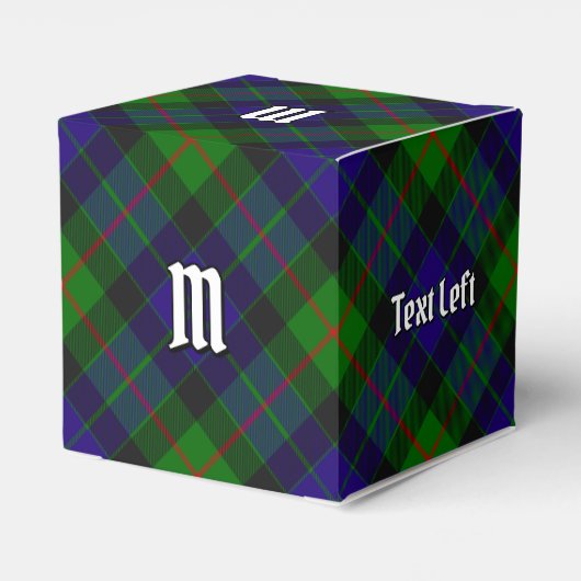 Clan Gunn Tartan Favor Box Bedankdoosjes (Achterkant)