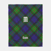 Clan Gunn Tartan Fleece Blanket (Voorkant)