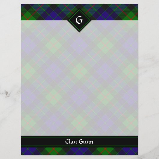 Clan Gunn Tartan Flyer (Achterkant)