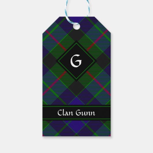 Clan Gunn Tartan Gift Labels Cadeaulabel (Voorkant)