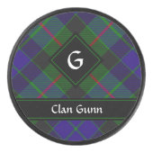 Clan Gunn Tartan Hockey Puck (Voorkant)