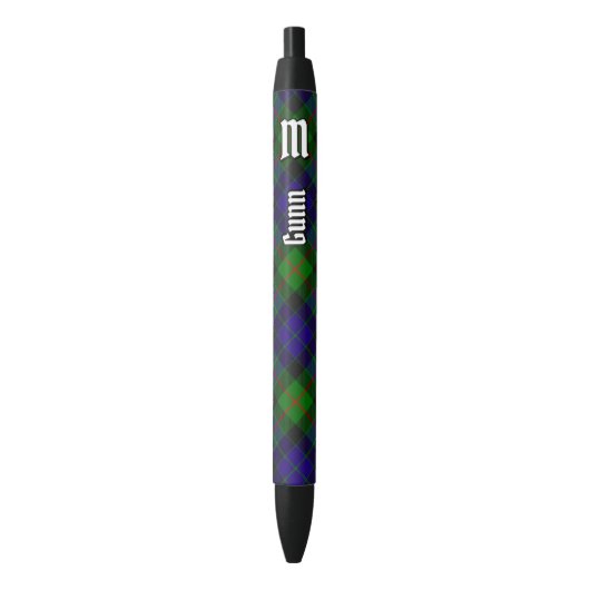 Clan Gunn Tartan Ink Pen (Voorkant Verticaal)