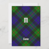Clan Gunn Tartan Kaart (Voorkant)