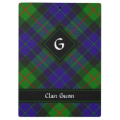 Clan Gunn Tartan Klembord (Achterkant)