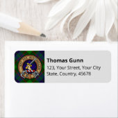 Clan Gunn Tartan Label (Insitu)