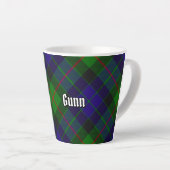 Clan Gunn Tartan Latte Mok (Rechterhoek)