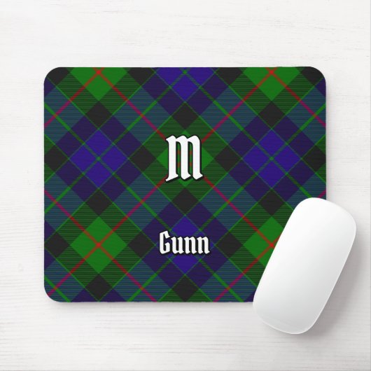 Clan Gunn Tartan Muismat (Met muis)