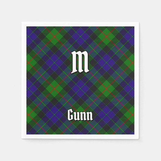 Clan Gunn Tartan Napkins Servet (Voorkant)