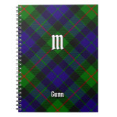 Clan Gunn Tartan Notitieboek (Voorkant)