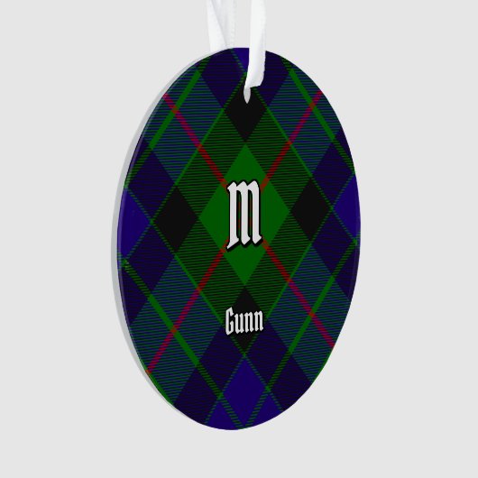 Clan Gunn Tartan Ornament (voorkant)