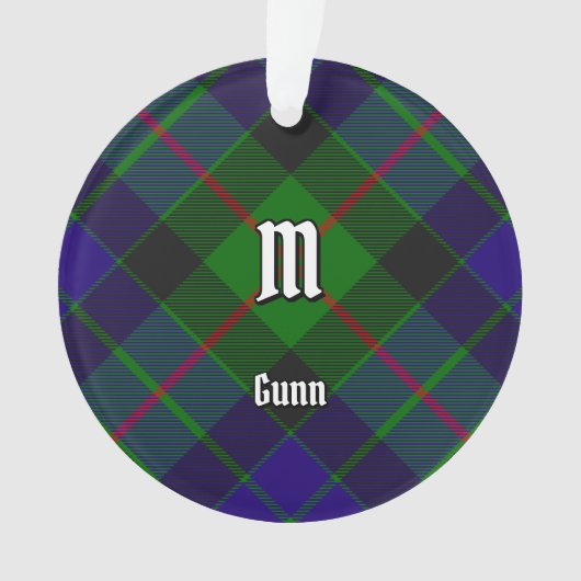 Clan Gunn Tartan Ornament (voorkant)