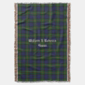 Clan Gunn Tartan Pset Custom Throw Blanket Deken (Voorkant Verticaal)