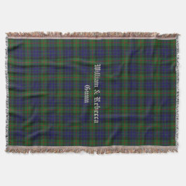 Clan Gunn Tartan Pset Custom Throw Blanket Deken
