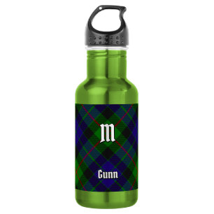 Clan Gunn Tartan RVS Waterfles