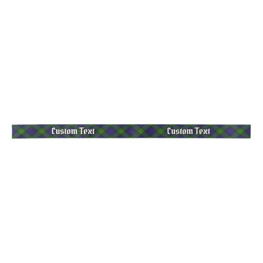 Clan Gunn Tartan Satin Ribbon Satijnen Lint (Voorkant)