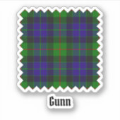 Clan Gunn Tartan Sticker (Voorkant)