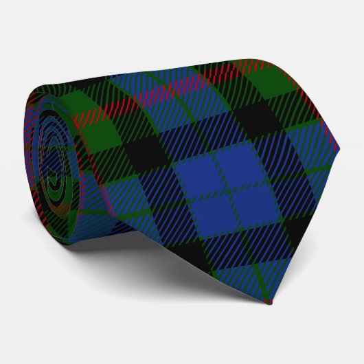 Clan Gunn Tartan Stropdas (Opgerold)