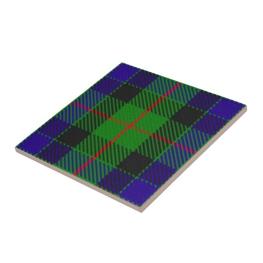 Clan Gunn Tartan Tegeltje (Zijkant)