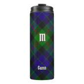 Clan Gunn Tartan Thermal Tumbler Thermosbeker (Voorkant)