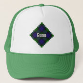 Clan Gunn Tartan Trucker Hat Pet (Voorkant)