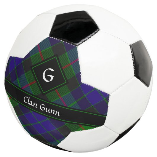 Clan Gunn Tartan Voetbal (Drie kwart)