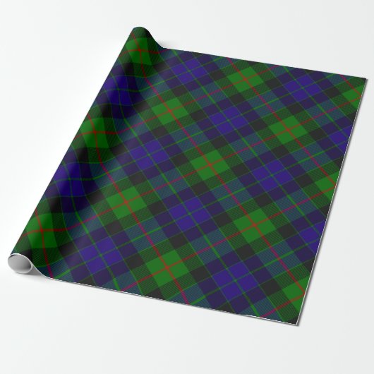 Clan Gunn Tartan Wrapping Paper Cadeaupapier (Uitgerold)