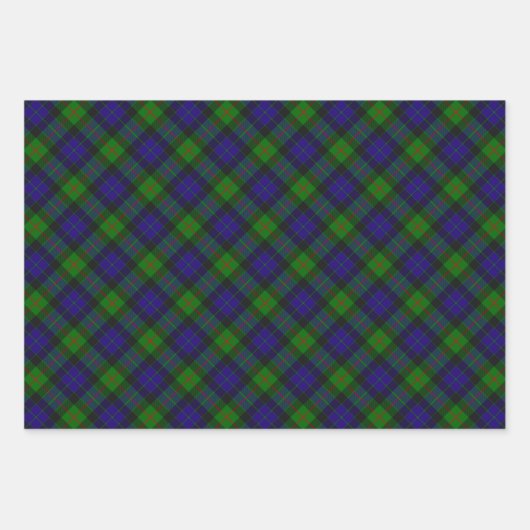 Clan Gunn Tartan Wrapping Paper Sheets (Voorkant 2)