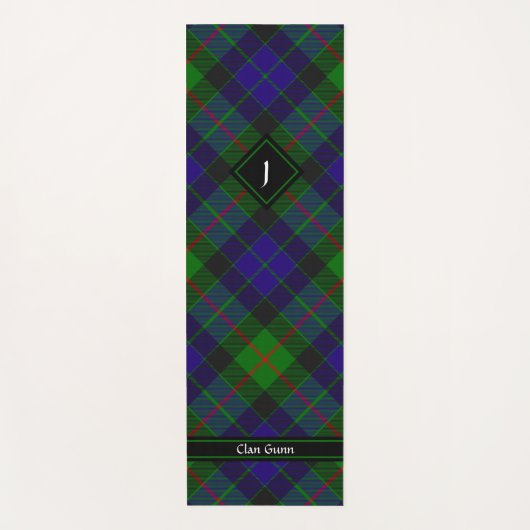 Clan Gunn Tartan Yoga Mat (Voorkant)