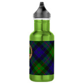 Clan Gunn Wapen over tartan Waterfles (Rechts)