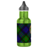 Clan Gunn Wapen over tartan Waterfles (Links)