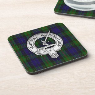 Clan Gunn Wapen & Tartan Bier Onderzetter