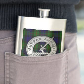 Clan Gunn Wapen & Tartan Flacon (Voorbeeld)