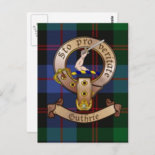 Clan Guthrie Briefkaarten (Voorkant / Achterkant)