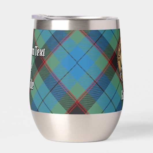 Clan Guthrie Crest over Tartan (Rechts)