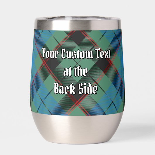 Clan Guthrie Crest over Tartan (Achterkant)