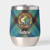 Clan Guthrie Crest over Tartan (Voorkant)