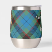 Clan Guthrie Crest over Tartan (Links)