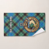 Clan Guthrie Crest over Tartan Bad Handdoek (Handdoek)