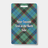 Clan Guthrie Crest over Tartan Badge (Achterkant)