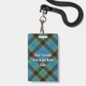 Clan Guthrie Crest over Tartan Badge (Achterkant met lanyard)