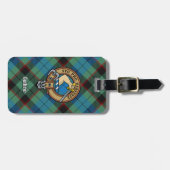Clan Guthrie Crest over Tartan Bagagelabel (Voorkant horizontaal)