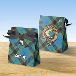 Clan Guthrie Crest over Tartan Bedankdoosjes